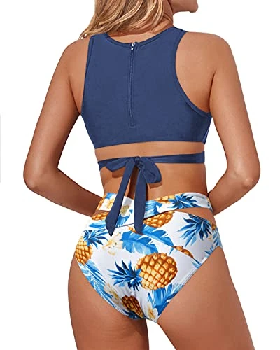 Fashionable Bandage Bathing Suit Women's Cutout Swimsuit - Image 2