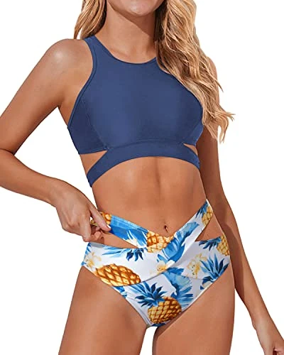 Fashionable Bandage Bathing Suit Women's Cutout Swimsuit - Image 3