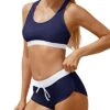 Athletic Swimsuits For Girls Two Piece Sporty Racerback Bikini