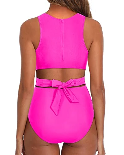 Women One Piece Swimsuits Tummy Control Cutout Bathing Suit For Teen Girls - Image 4