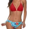 Stylish Triangle Bikini Women's Padded Halter Two Piece Bathing Suit