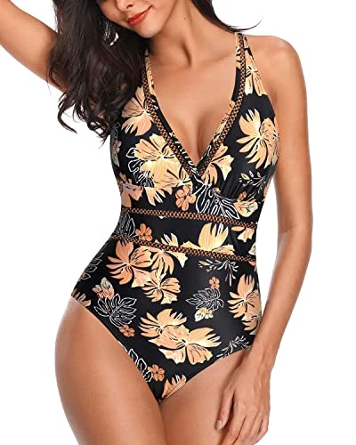 Women Halter Plunge V Neck One Piece Swimsuits Sexy MeshMonokini